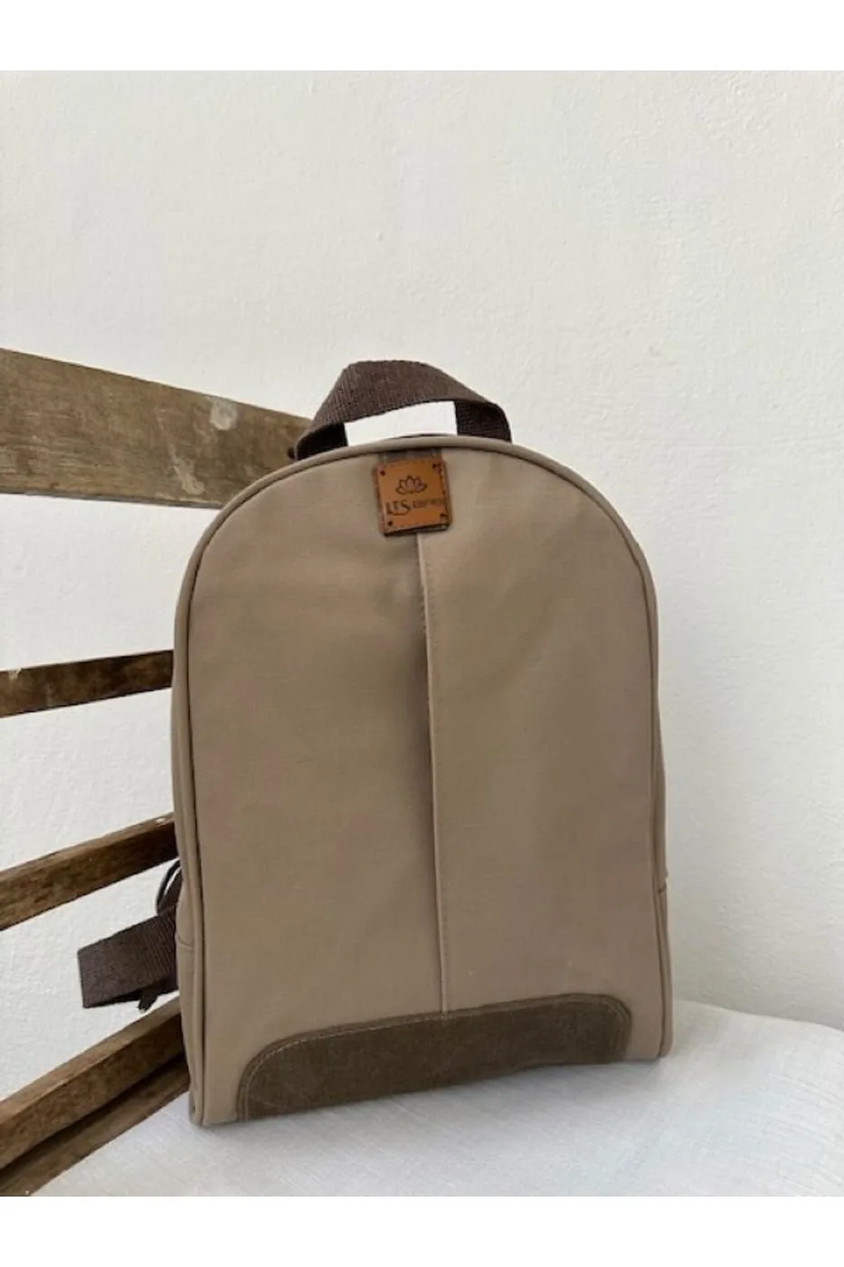 LTS Bag Mumlu Kanvas Sırt Çantası - Su Geçirmez Eco Model 3