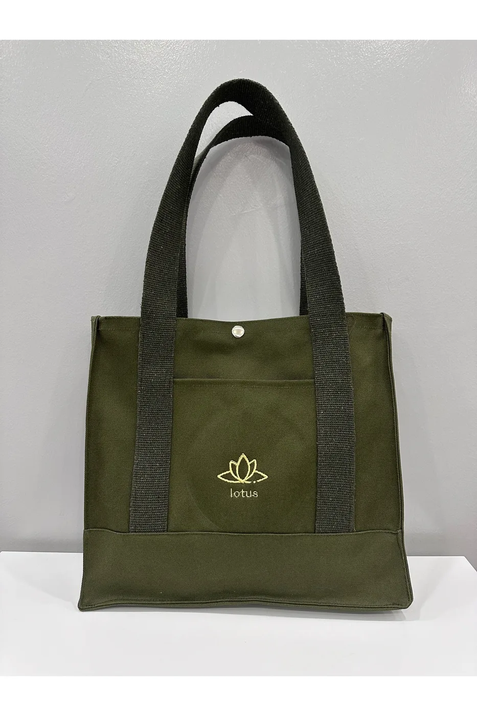LTS Bag Haki Yeşil Keten Omuz Çantası - Basic Model