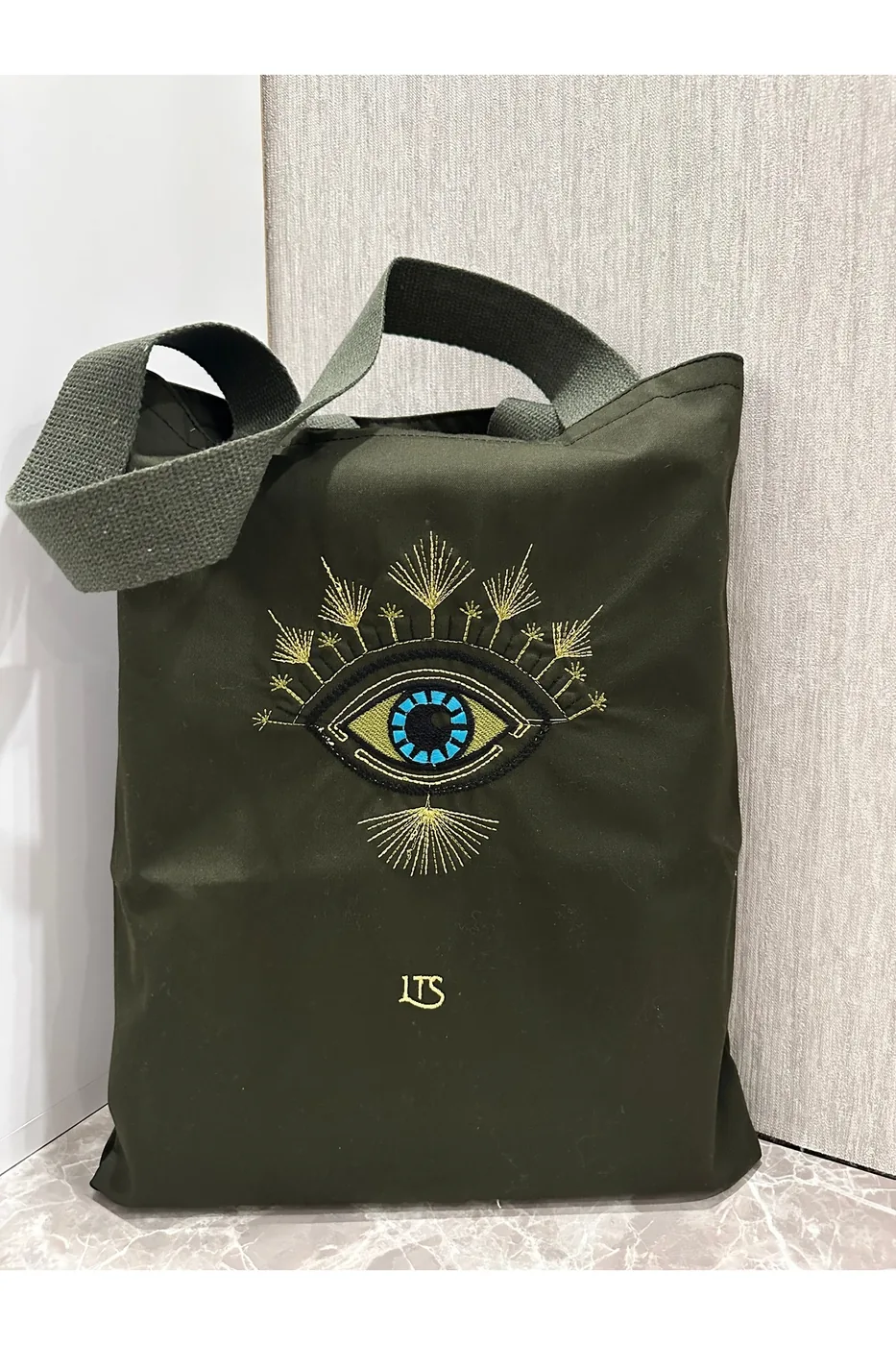 LTS Bag Çiçek Nakışlı Bez Çanta - Standart Model 40x32cm