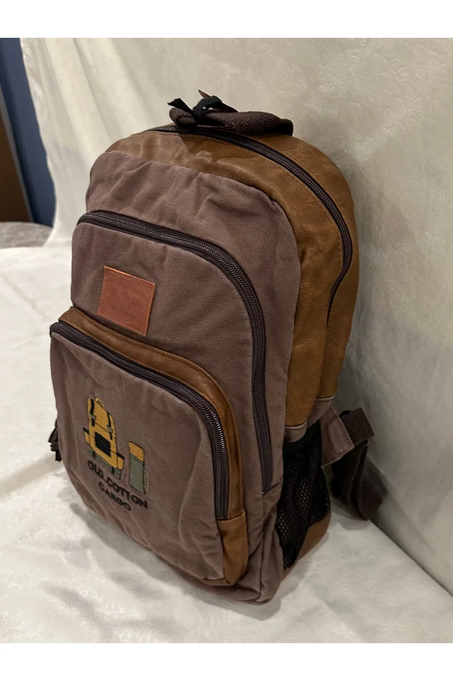 LTS Bag Old Cotton Nakışlı Sırt Çantası - Modern Model