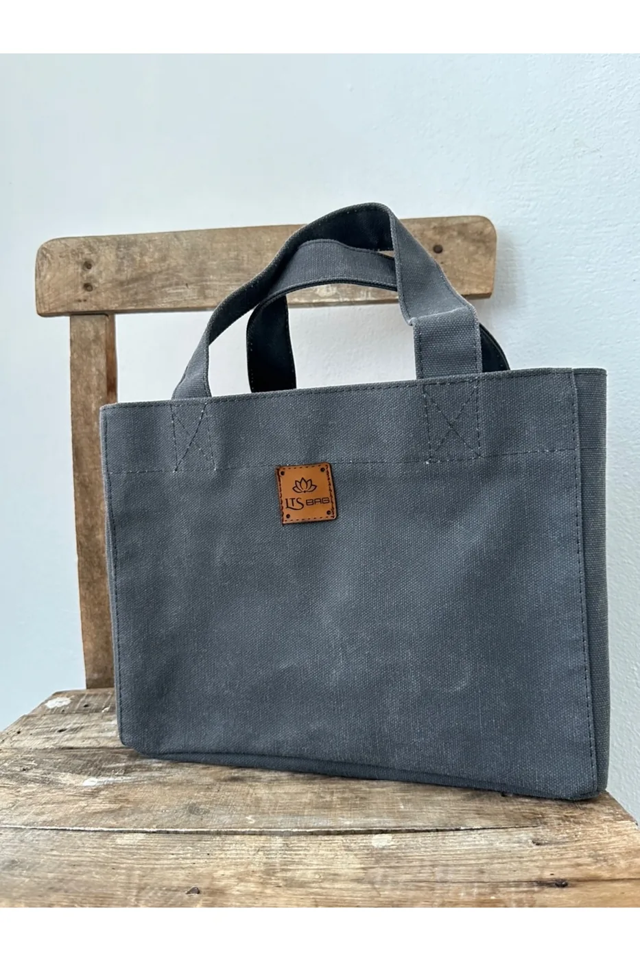 LTS Bag Mumlu Kanvas MIDI Keten Çanta - Model 2