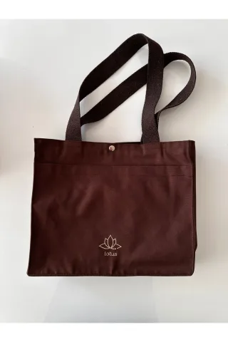 LTS Bag Kahverengi Keten Omuz Çantası - Eco Friendly