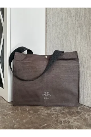 LTS Bag Gri Keten Omuz Çantası - 3 Litre Kapasiteli