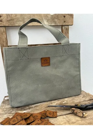 LTS Bag Mumlu Kanvas MIDI Keten Çanta - Model 3