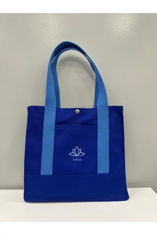 LTS Bag Mavi Keten Omuz Çantası - Basic Model